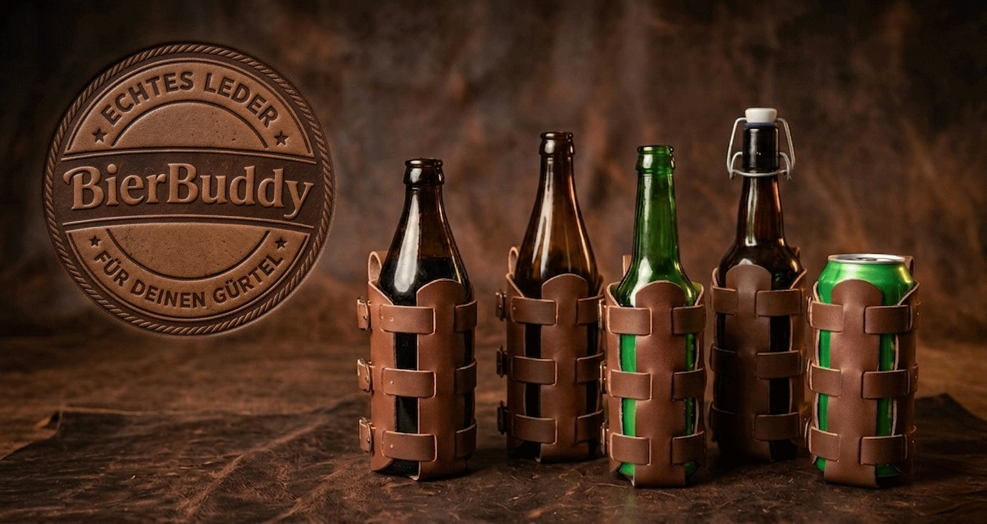 BierBuddy passt f&uuml;r verschiedene Flaschengr&ouml;&szlig;en und Dosen